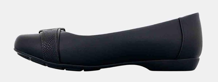 Panache Womens Katoa Ballet Flats Shoes Comfortable Classic Casual in Black