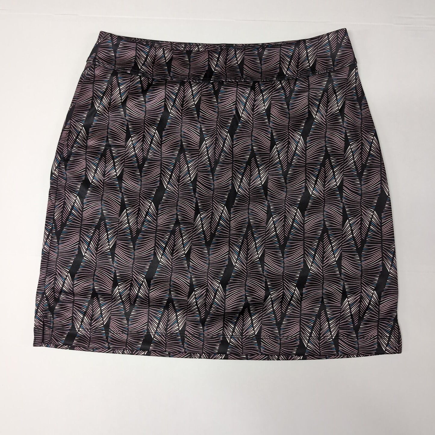 Greg Norman Womens 18" Plume Knit Pullon Skort Skirt in Black