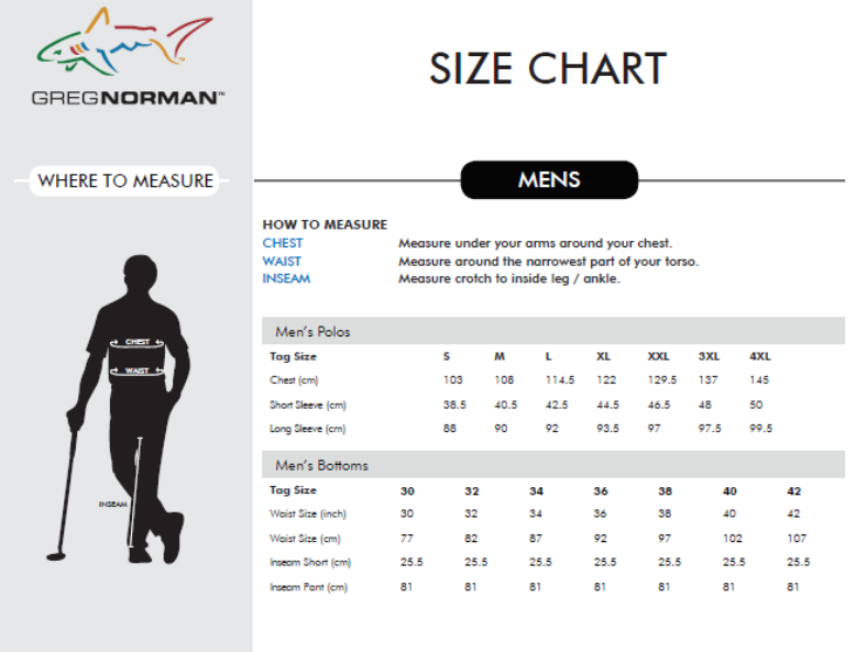 Greg Norman Mens Heathered 1/4 Zip Mock Long Sleeve Polo Top Shirt in Black/Heather