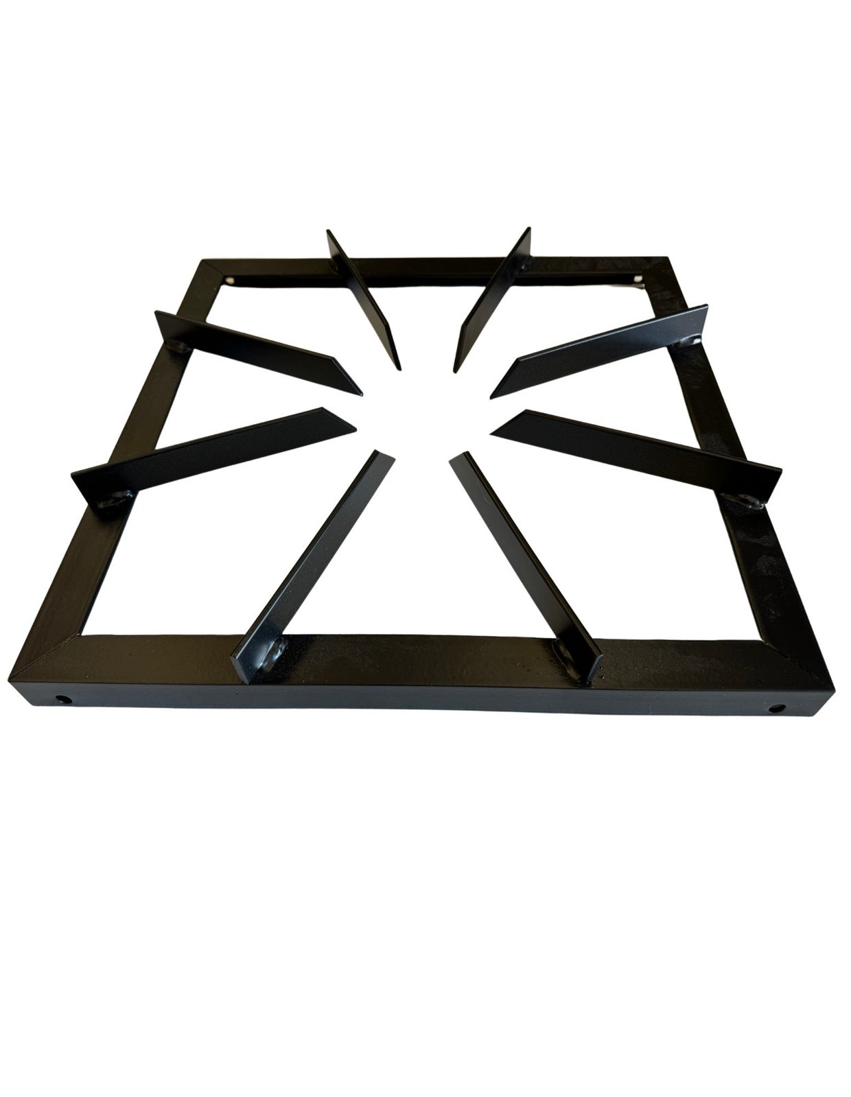 Heavy Duty Sturdy Metal Gas Burner Stand BBQ Barbecue in Black 38x38x10cm-2