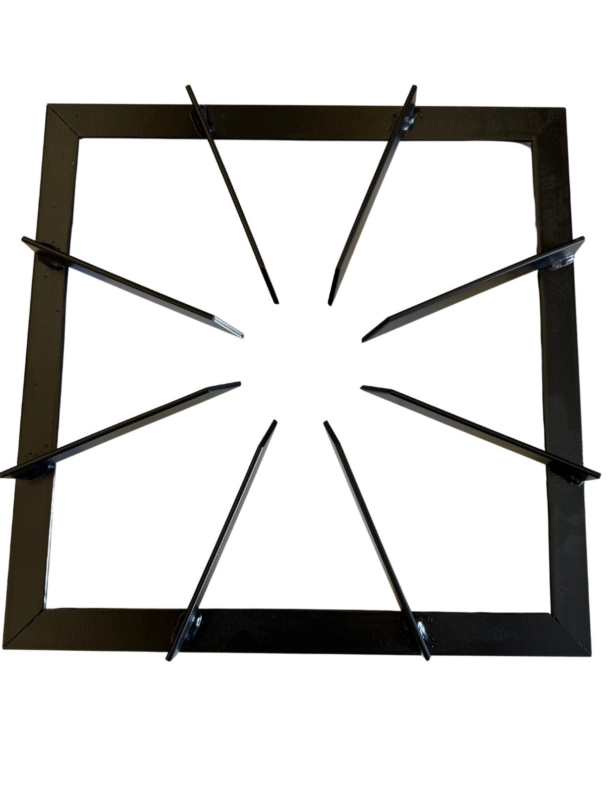 Heavy Duty Sturdy Metal Gas Burner Stand BBQ Barbecue in Black 50x50x10cm-0