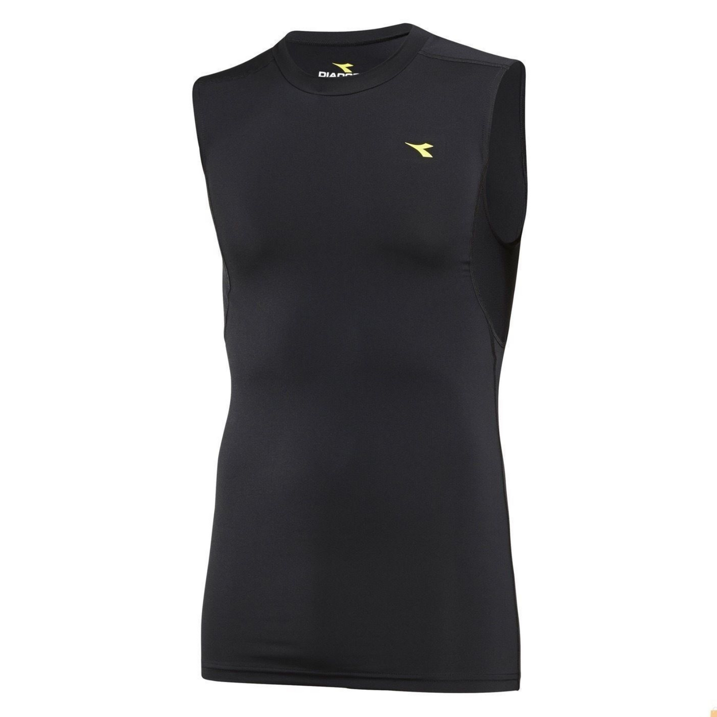 Diadora Mens  Compression Sleeveless Muscle Top Gym Thermal - Black-4