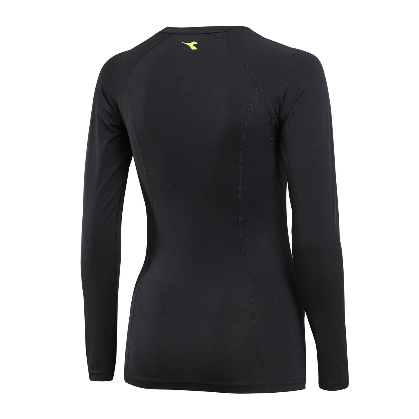 DIADORA Ladies Compression Sports Thermal Long Sleeve Tee Top T Shirt - Black-3