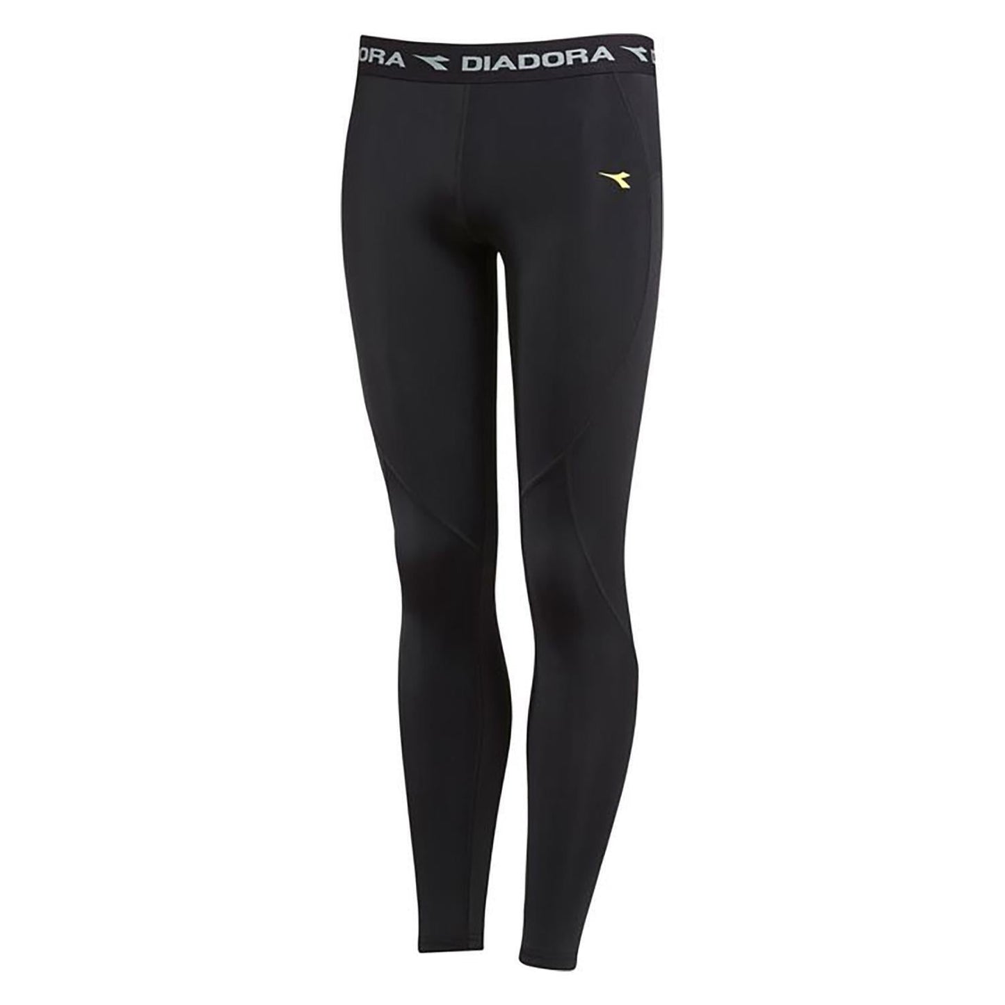 DIADORA Ladies Compression Sports Full Length Tights Gym Yoga - Black-1