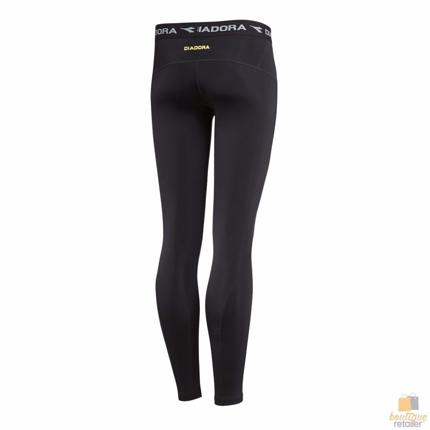 Kids DIADORA Compression Tights Long Johns Running Junior Boys Thermal - Black-3