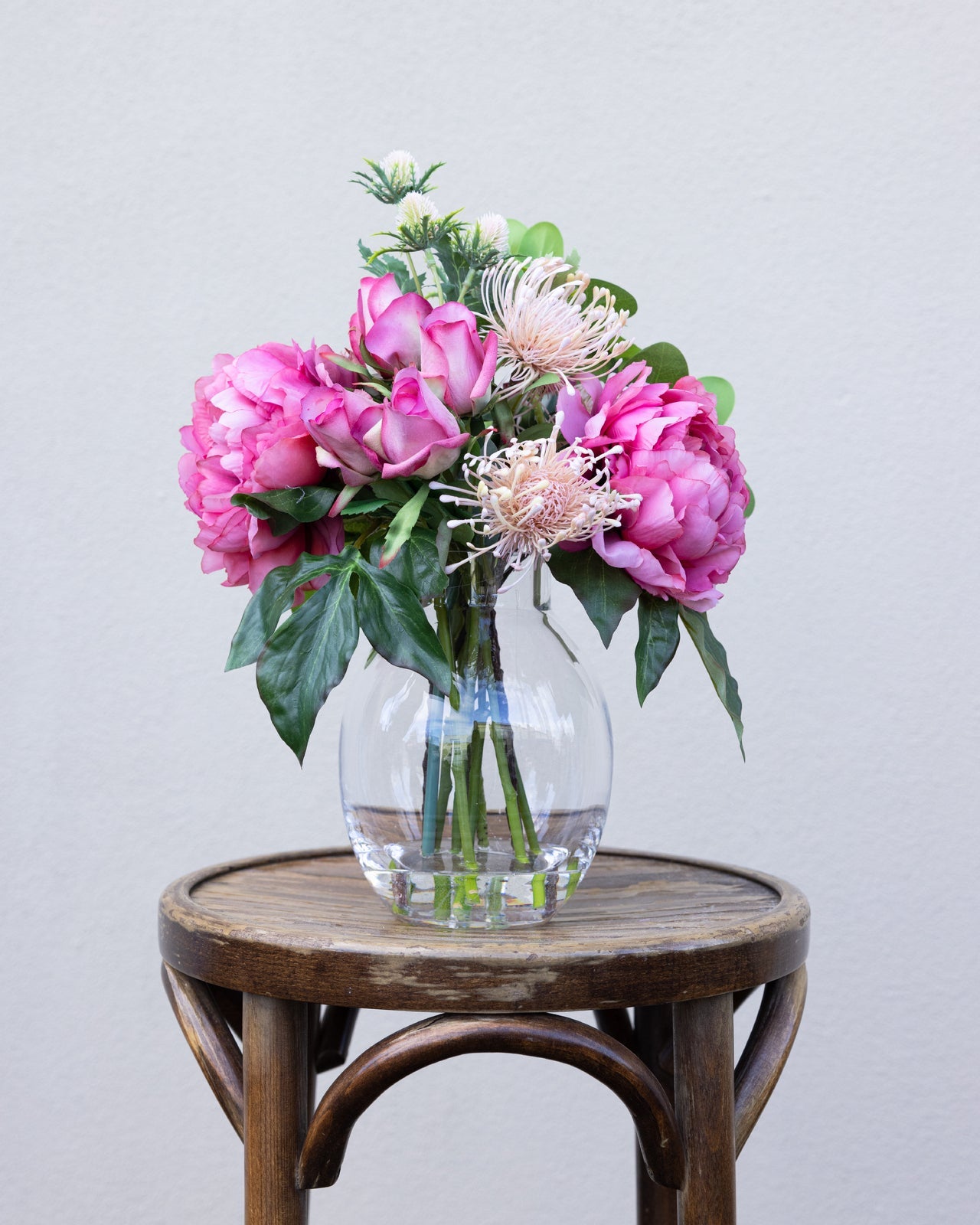 36cm Peony & Rose Mixed Arrangement Artificial Flower Plant Home Decor-1