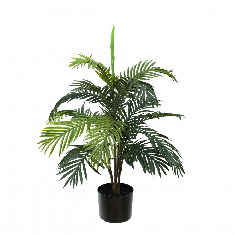 90cm Potted Faux Areca Palm Tree Artificial Plant Greenery-0
