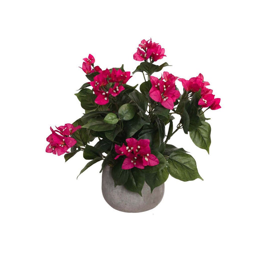 Artificial Bougainvillea Flower Arrangement Floral Plant in Pot 37cm