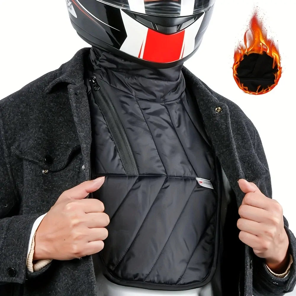 3M Thinsulate Windproof Thermal Neck Warmer - Black (Motorcycle Bib Scarf/Winter Balaclava)-4