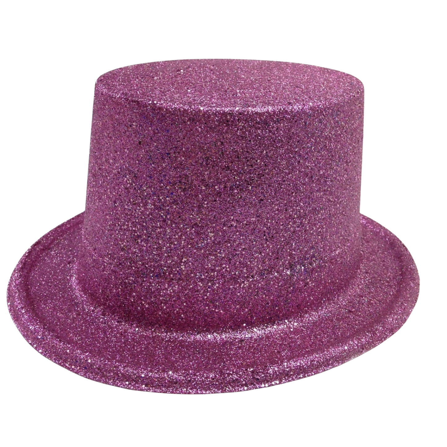 GLITTER TOP HAT Fancy Party Plastic Costume Tall Cap Fun Dress Up Sparkle-6