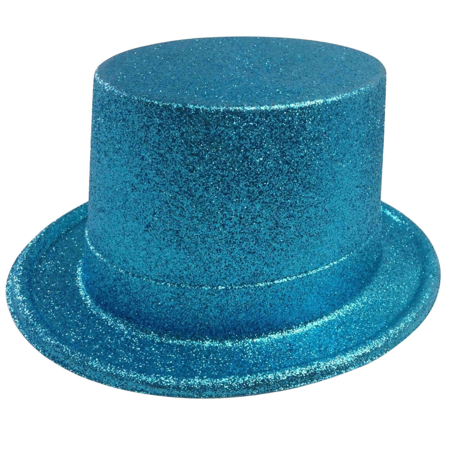 GLITTER TOP HAT Fancy Party Plastic Costume Tall Cap Fun Dress Up Sparkle-11