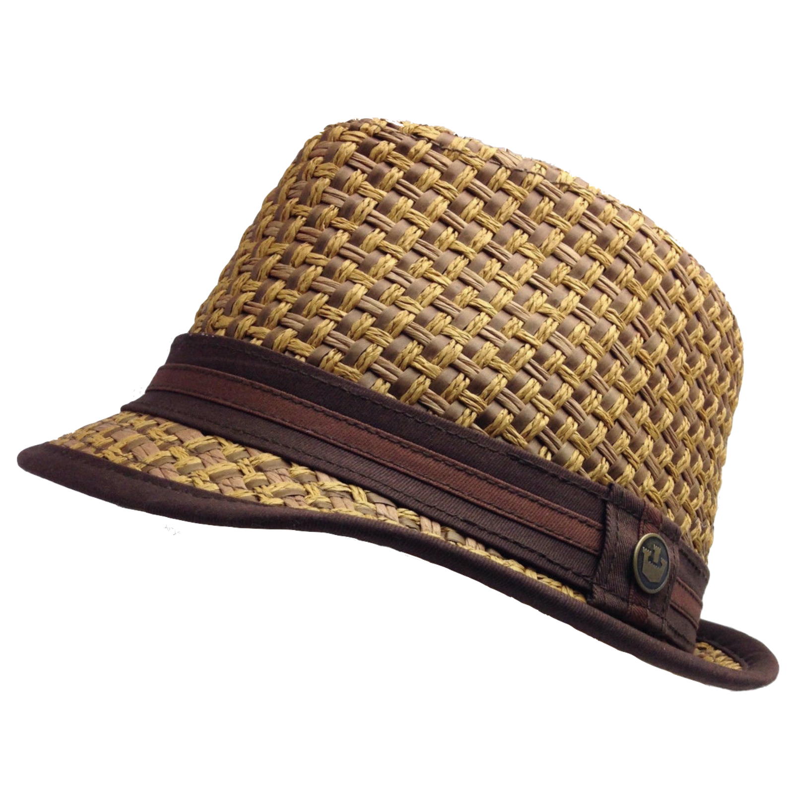 GOORIN BROTHERS Eric B Trilby Fedora Hat Bros Woven Paper Straw 100-4432-3