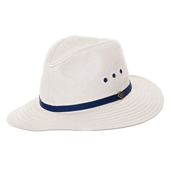 GOORIN BROTHERS Breakwater Beach Summer Cotton Fedora Hat Cap Bros 600-9503 - Stone