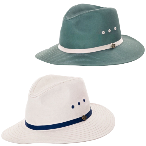 GOORIN BROTHERS Breakwater Beach Summer Cotton Fedora Hat Cap Bros 600-9503-0