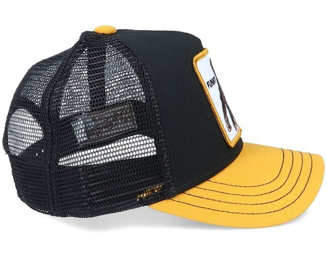 Goorin Brothers Trucker Kids Snapback Hat Adjustable Animal Series - Little Monkey (Black)-3