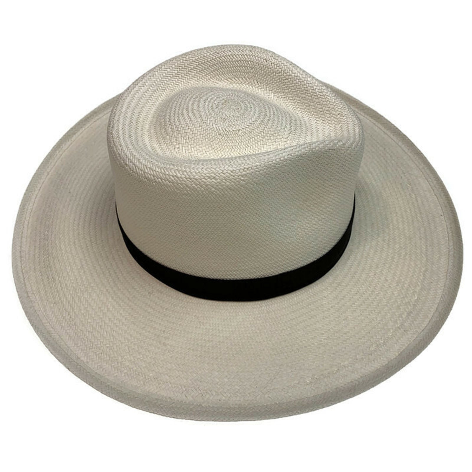 STRAW PANAMA CUENCA PLANTER HAT Sun Beach Golf Cap GRADE 8 Hand Made in USA-2