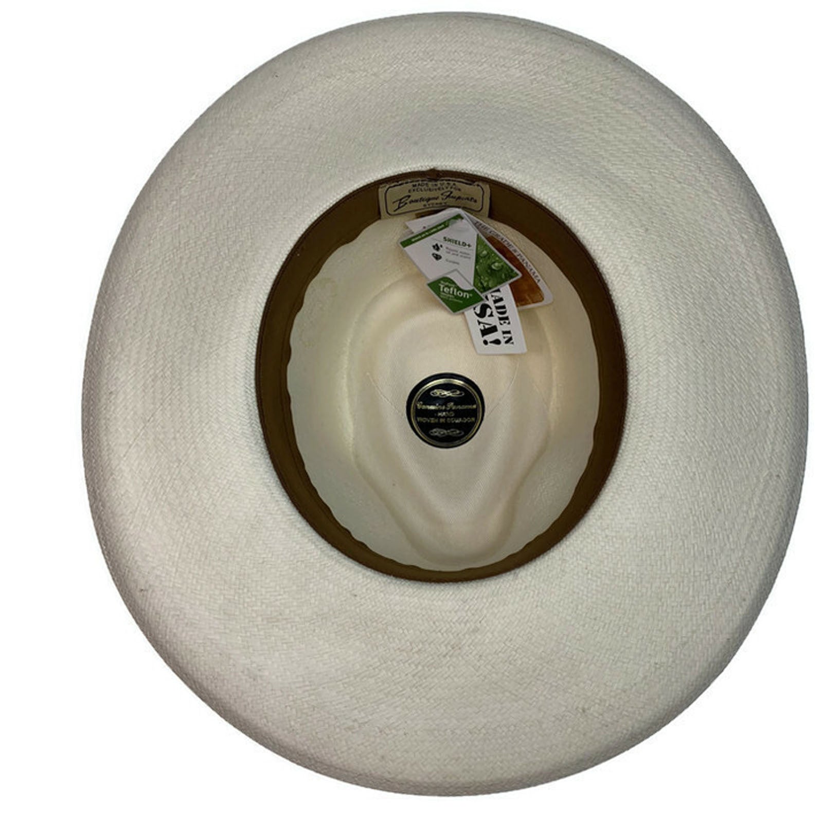 STRAW PANAMA CUENCA PLANTER HAT Sun Beach Golf Cap GRADE 8 Hand Made in USA-3