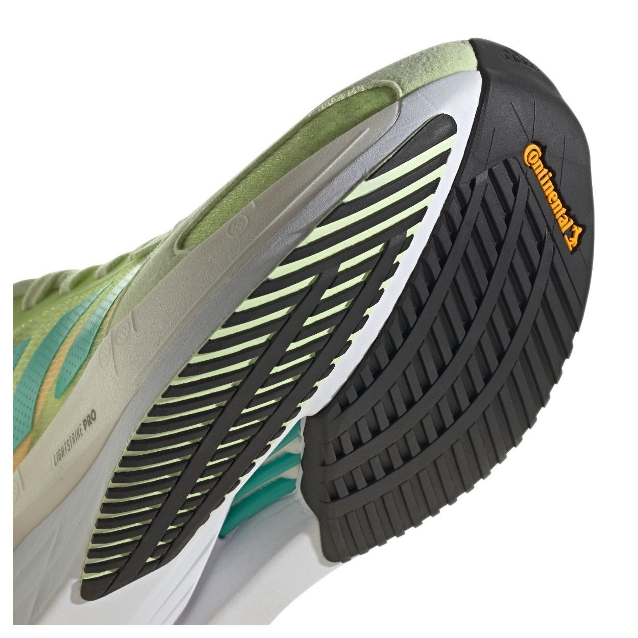 Adidas Womens Adizero Boston 10 Shoes Runners - Almost Lime / Mint Rush / Light Flash Orange-3