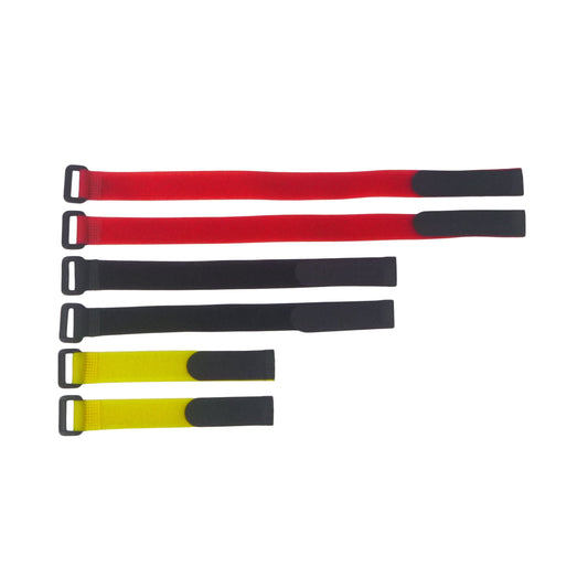 Rig Ezy Rod and Gear Straps, 200mm/300mm/400mL, Qty 6-0