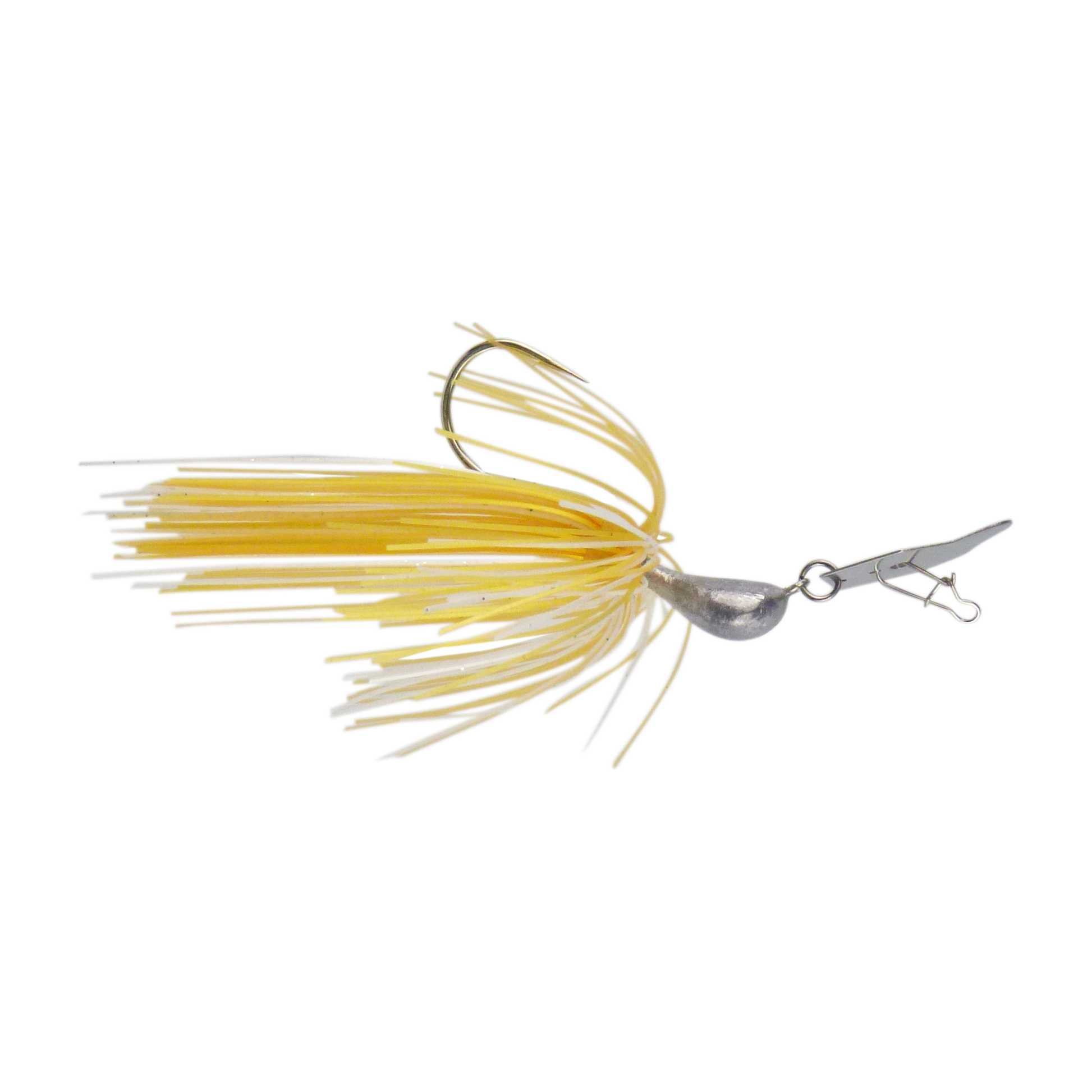 Dekoi 14gm Bladed Swim Jig, Chatterbait, Gold Shine, 2 pack-0