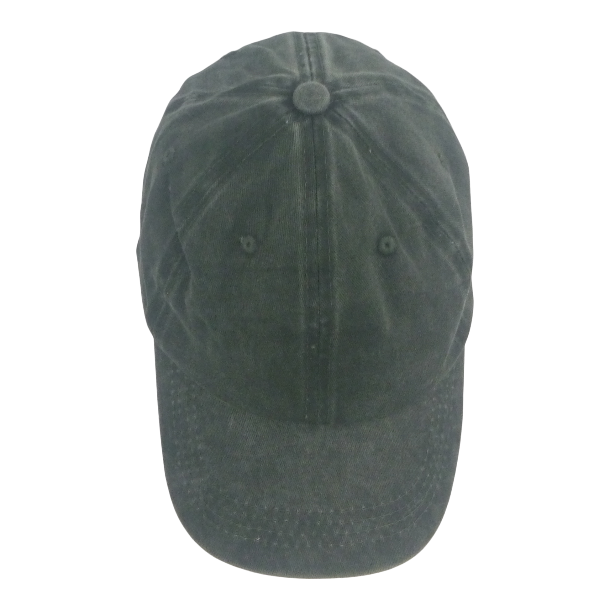 BSTC 6-Panel Baseball Cap, Distressed Cotton, Green-2