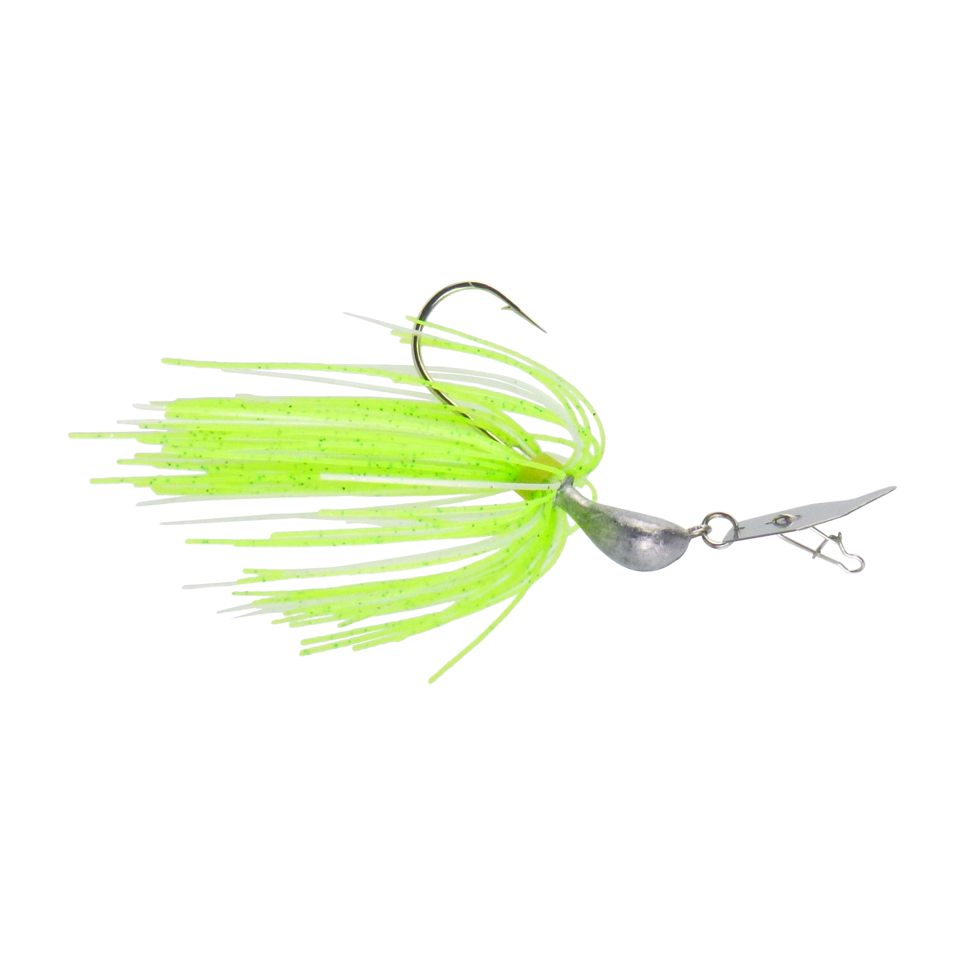 Dekoi 7gm Bladed Swim Jig, Chatterbait, Green Flash, 2 pack-0