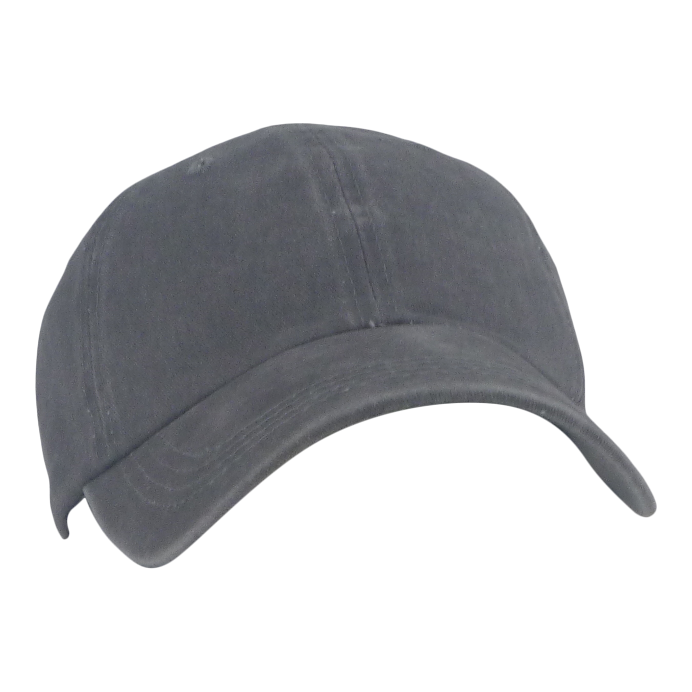 BSTC 6-Panel Baseball Cap, Distressed Cotton, Grey-2
