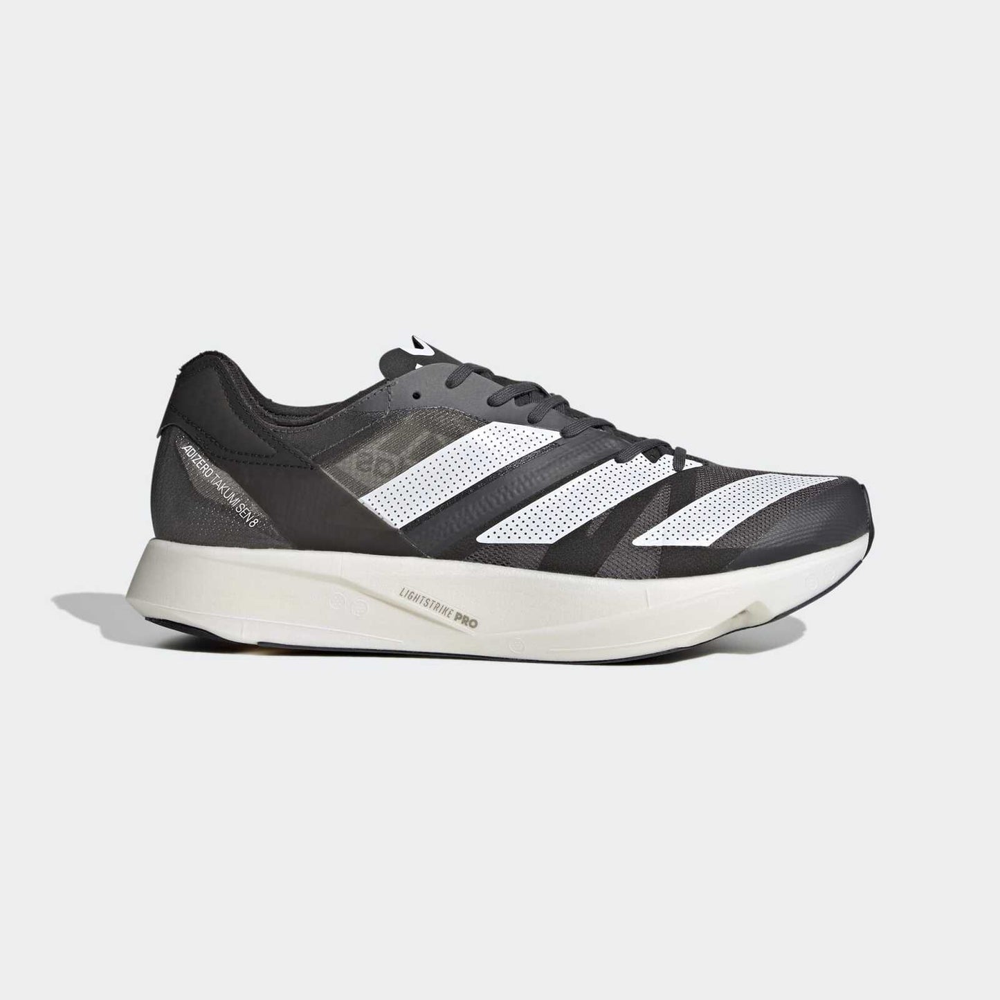 Adidas Mens Adizero Takumi Sen 8 Running Shoe - Grey Six/Cloud White/Core Black-5
