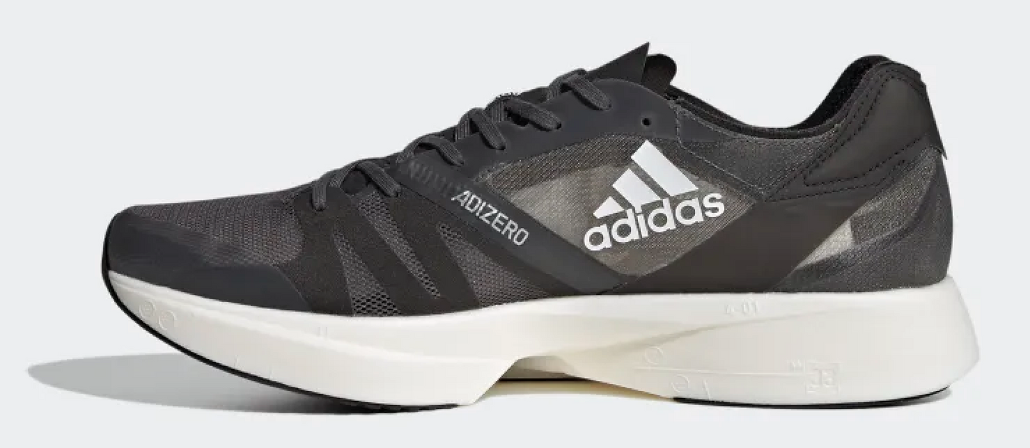 Adidas Mens Adizero Takumi Sen 8 Running Shoe - Grey Six/Cloud White/Core Black-3