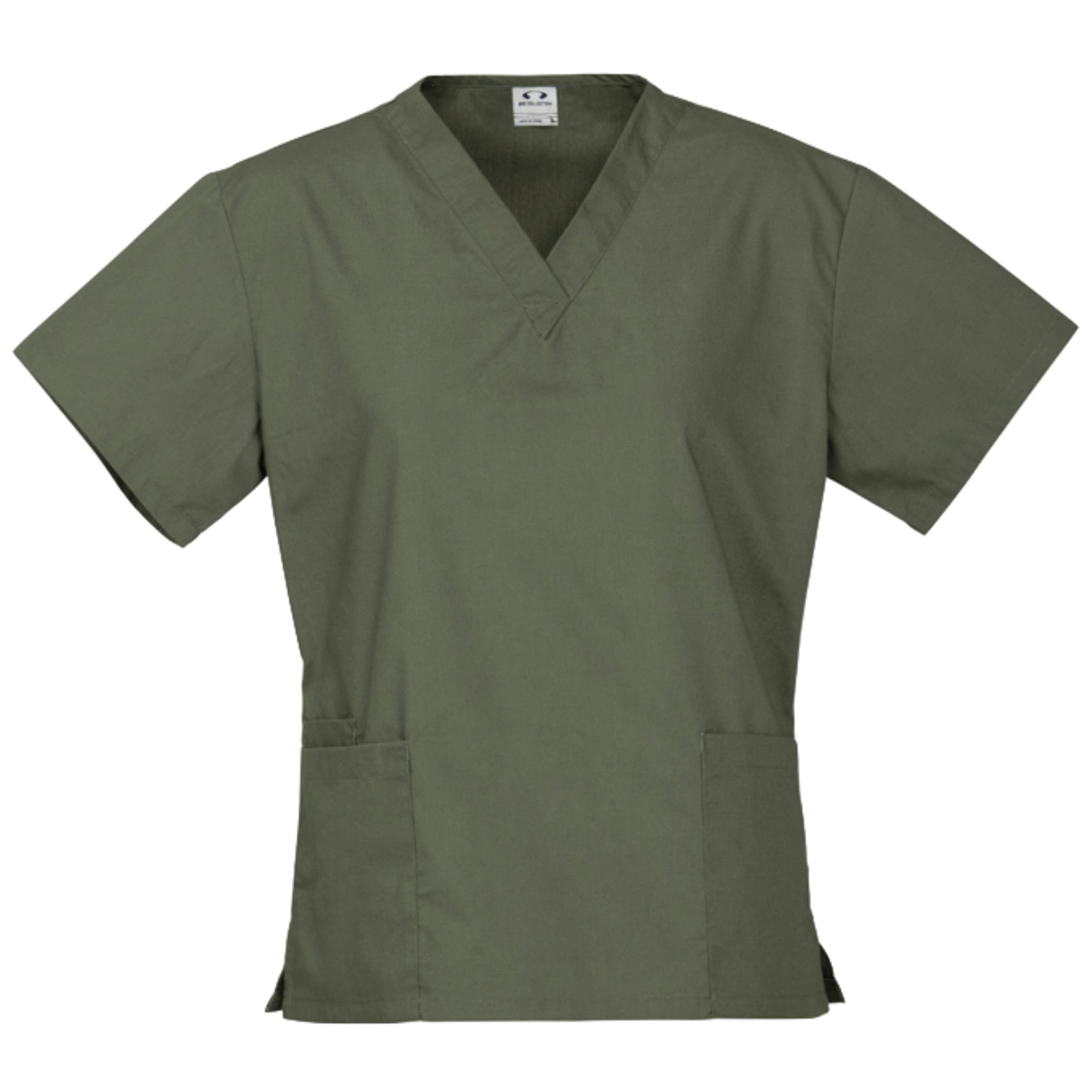Premium Womens V-Neck Scrubs Top Ladies Hospital Dentist Nurse Uniform - Sage-0