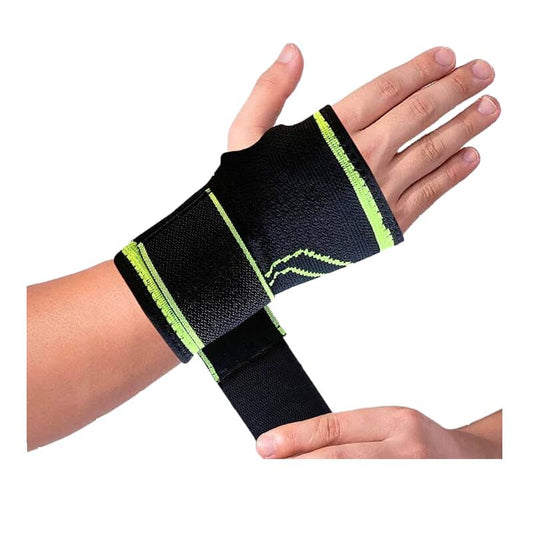 1x Palm Wrist Support Wrap Compression Sleeve Arm Support Brace w/ Adjustable Strap-0