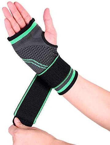 1x Palm Wrist Support Wrap Compression Sleeve Arm Support Brace w/ Adjustable Strap-2