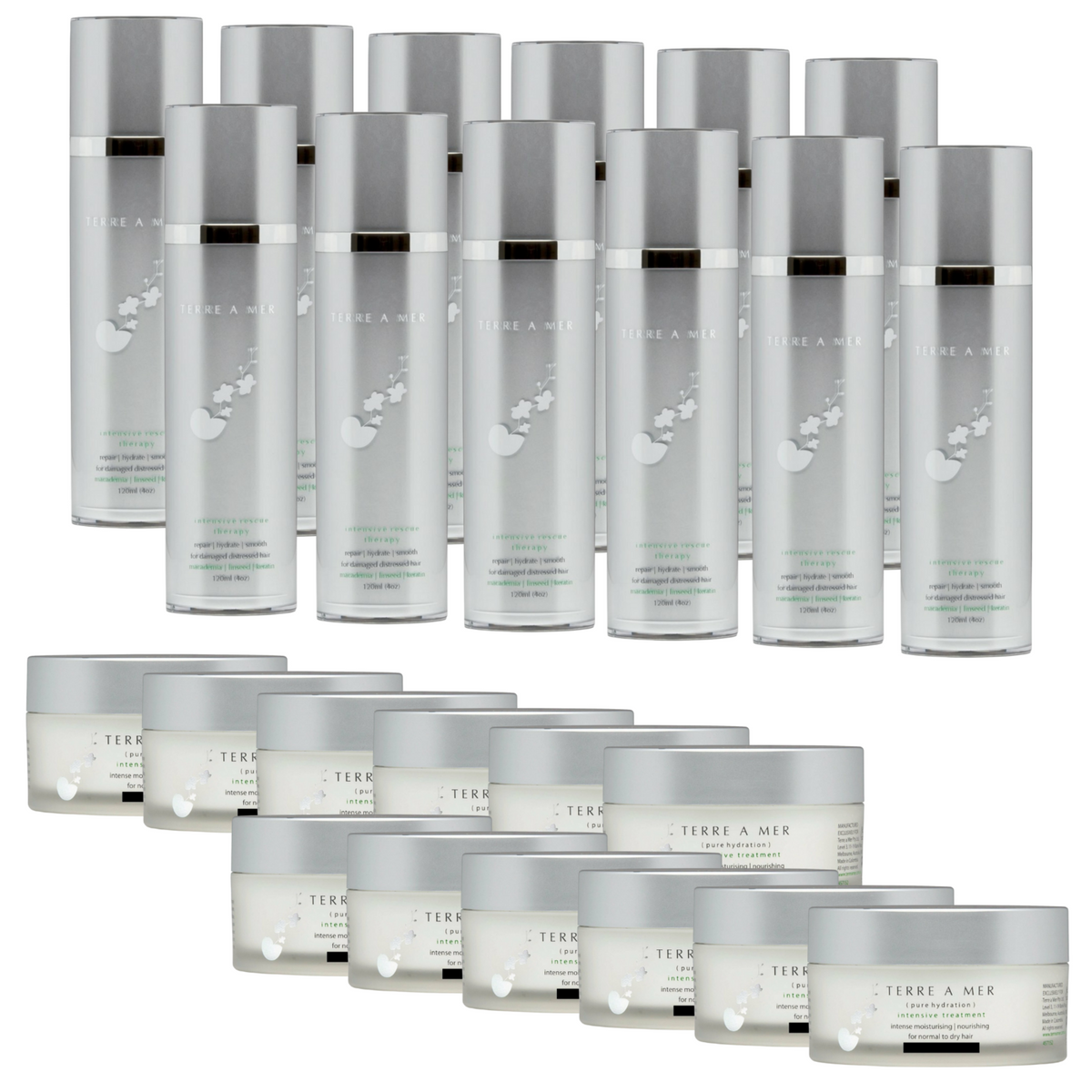 24pcs Set terreamer Intensive Keratin Treatment + Argan Oil Hair Mask Cream