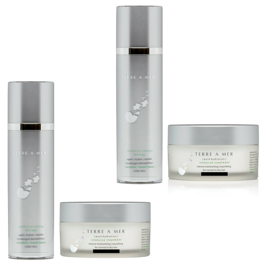 4pc Set terreamer Intensive Keratin Treatment + Argan Oil Hair Mask Cream