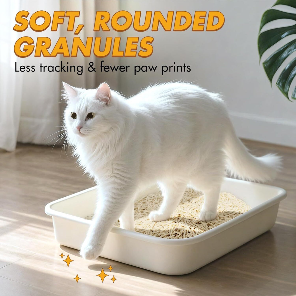 Happy & Polly Clumping Natural Tofu Cat Litter (4x 2.5kg) - 10kg Total Bulk Box