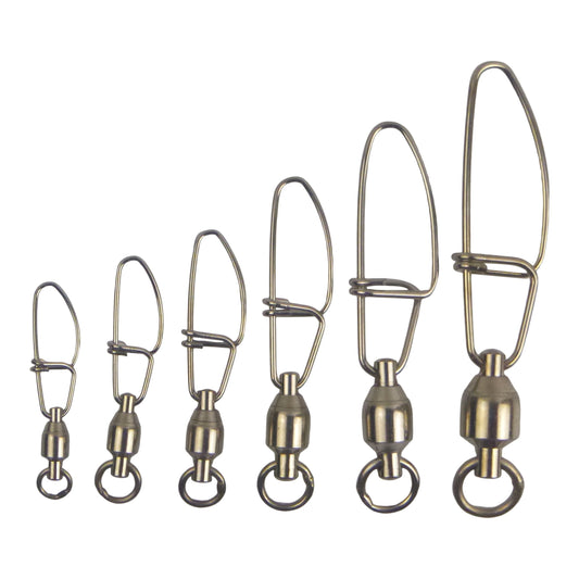 Swimerz HD Ball Bearing Swivels with Crosslock Snap, Size 3, 20 pack-0