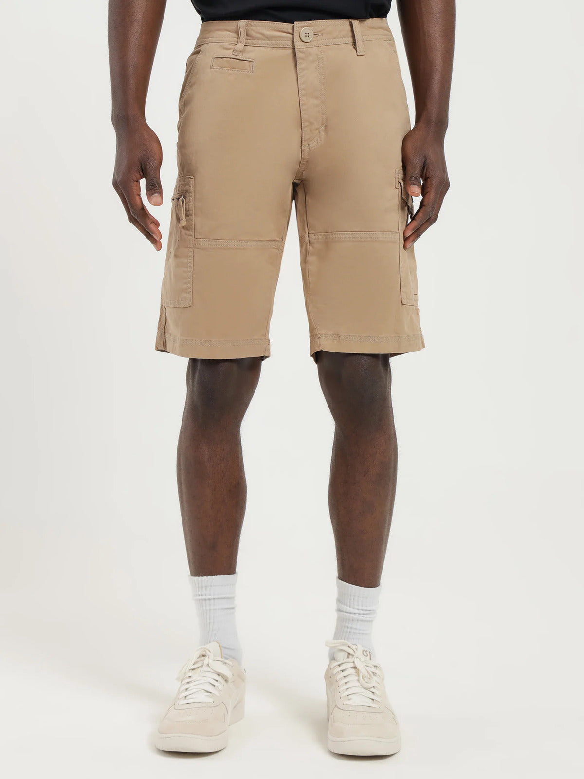 Henleys Mens Leon Cargo Shorts - Desert Sand-0