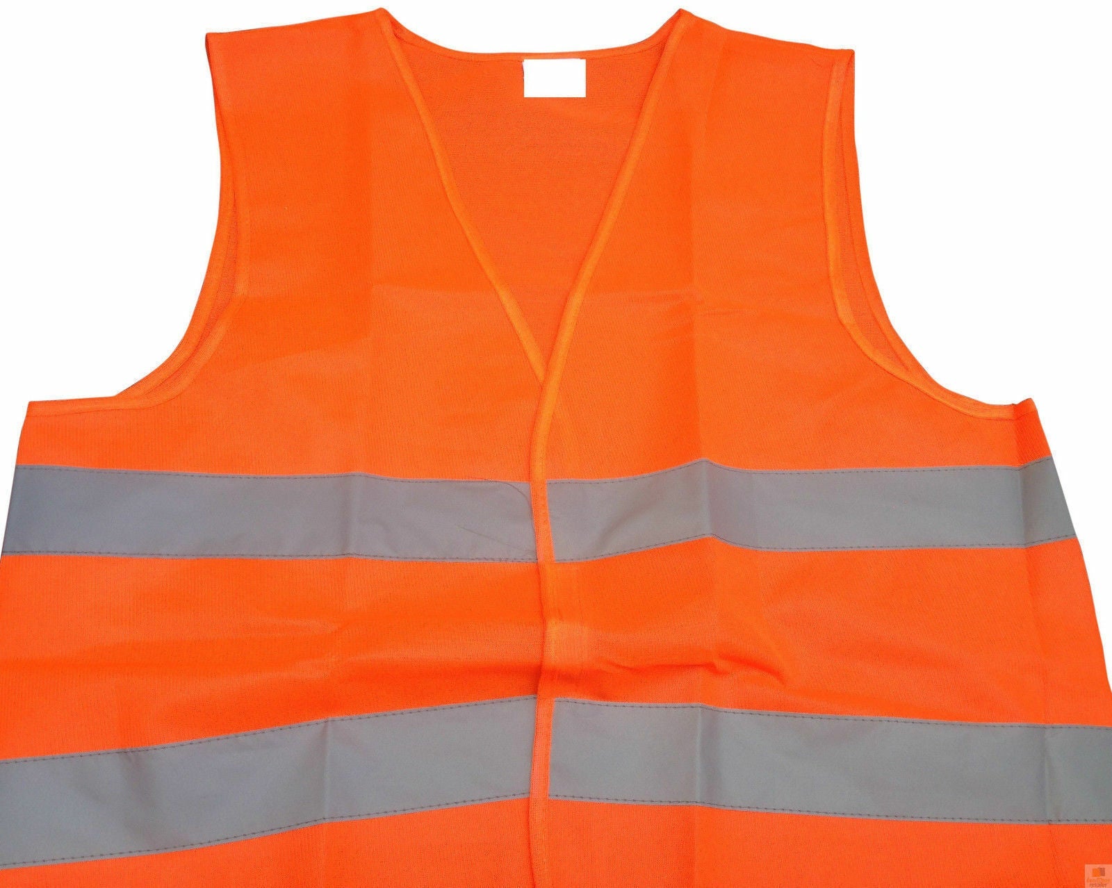 10x Hi Vis Safety VEST Reflective Tape Workwear Orange ONE SIZE Night & Day BULK-2