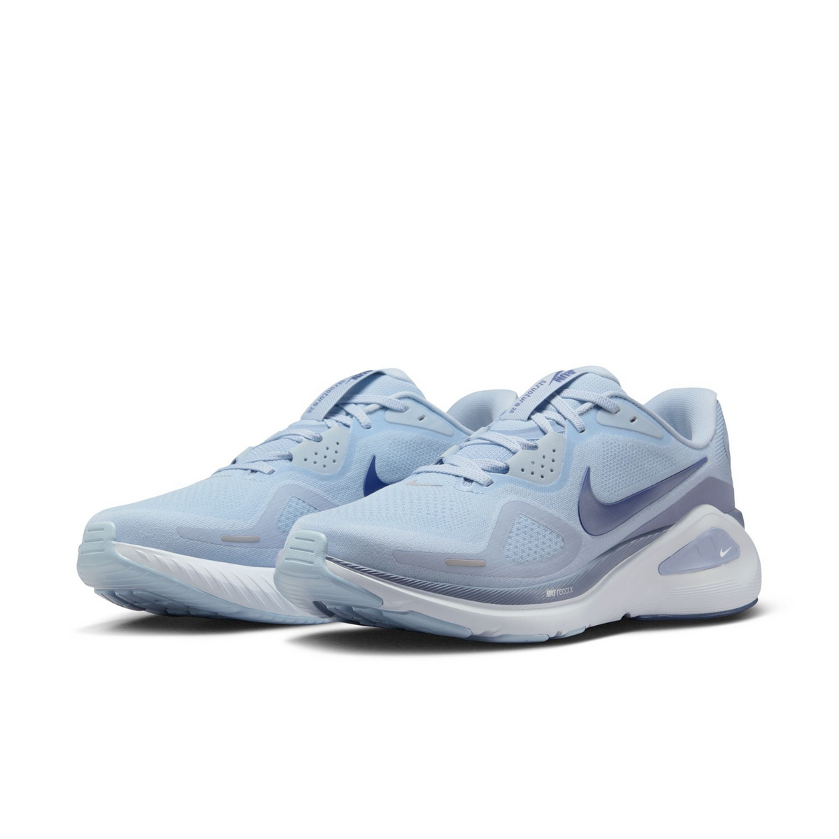 Nike Mens Structure 26 Road Running Shoes in Light Armory Blue Diffused Blue
