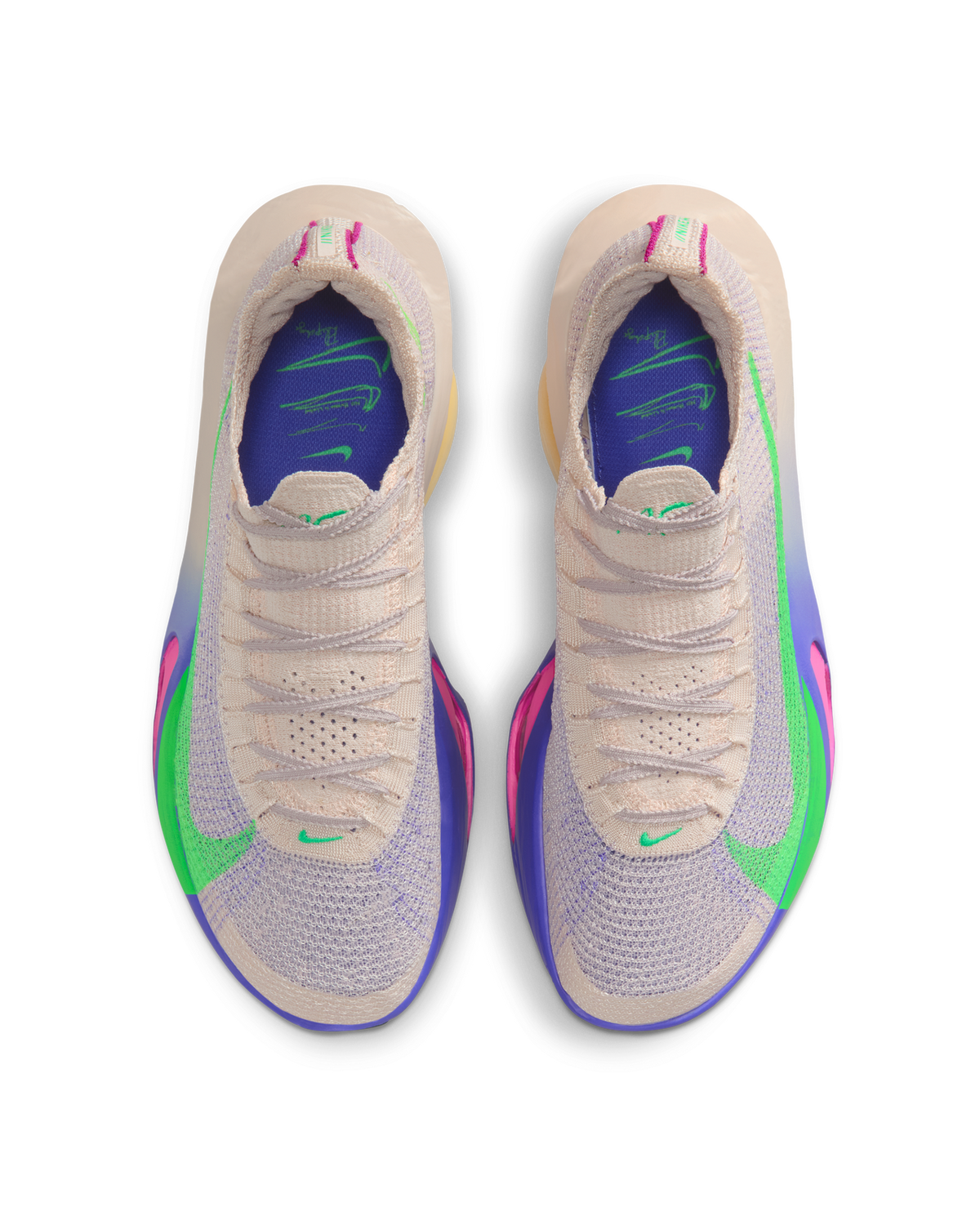 Nike Mens Alphafly 3 EK (Eliud Kipchoge) Road Racing Shoes in Silt Red/Bright Ceramic/Fire Pink/Green Shock