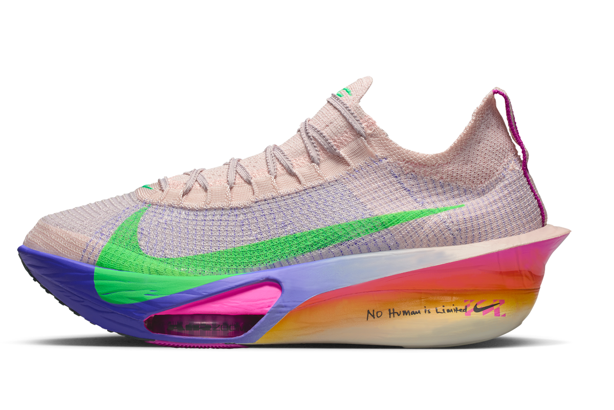 Nike Mens Alphafly 3 EK (Eliud Kipchoge) Road Racing Shoes in Silt Red/Bright Ceramic/Fire Pink/Green Shock