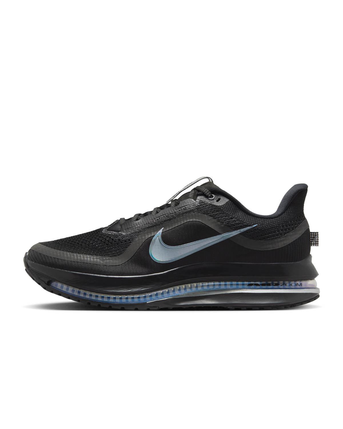 Nike Mens Pegasus Road Running Shoes Sneakers in Black/Metallic Silver/Black