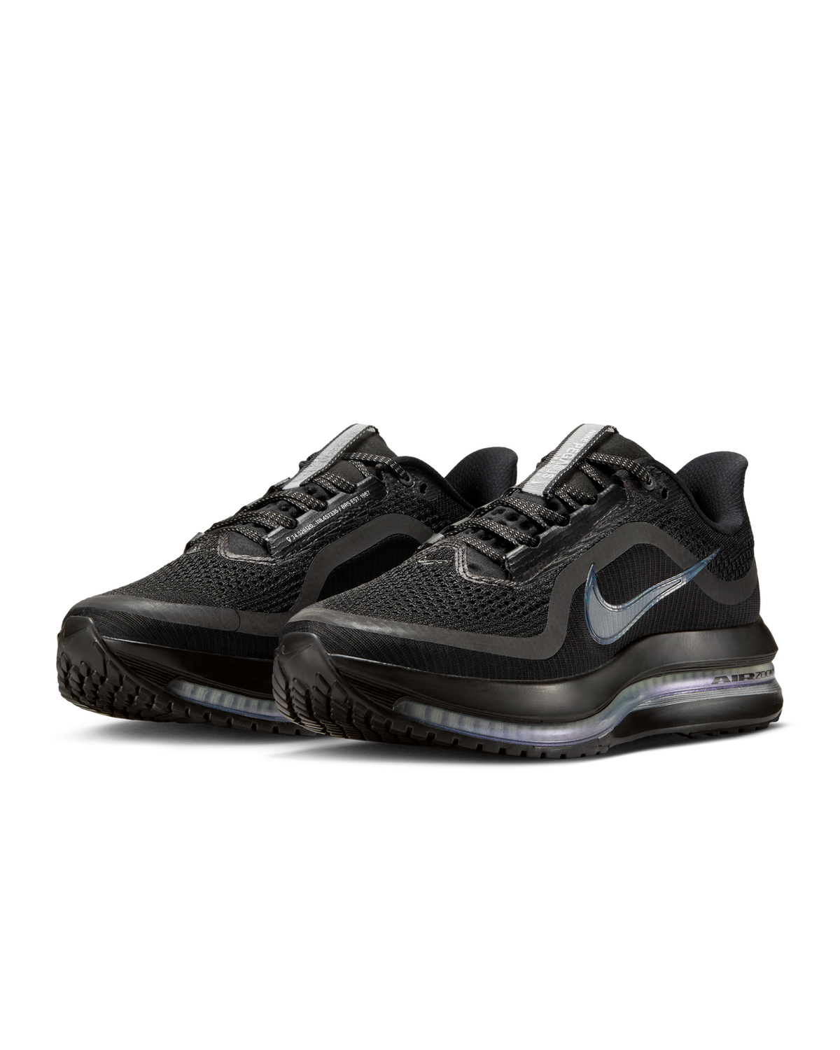 Nike Womens Pegasus Premium Shoes Sneakers Runners in Black/Black-Metallic Silver