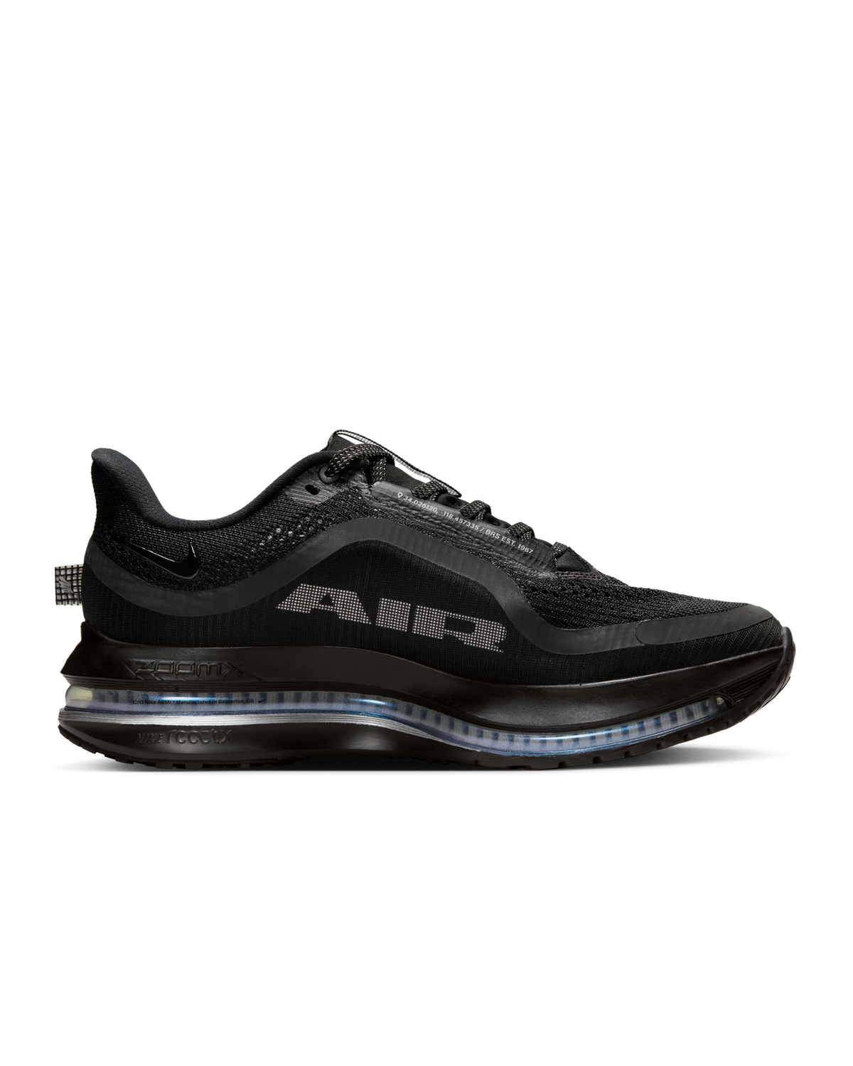 Nike Womens Pegasus Premium Shoes Sneakers Runners in Black/Black-Metallic Silver