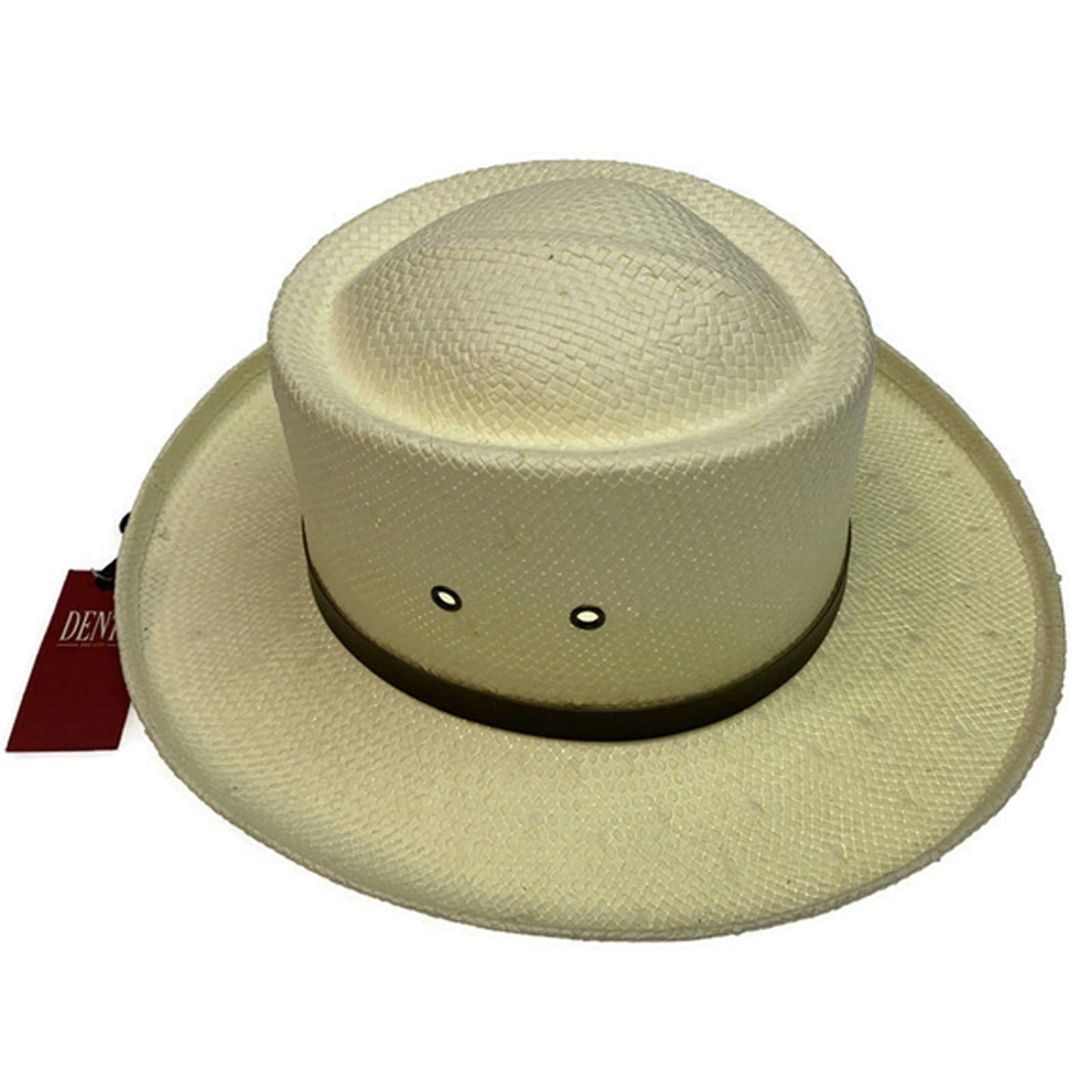 DENTS Paper Straw Hat Wide Brim Sun Beach Gold Cap Summer Natural Protection-3