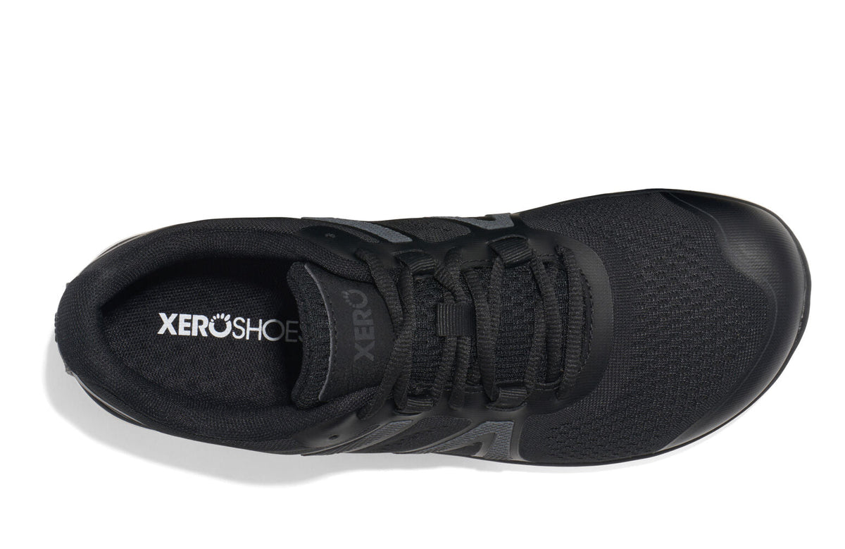 XERO HFS II Womens Lightweight Road Barefoot Running Shoes Zero Drop - Black