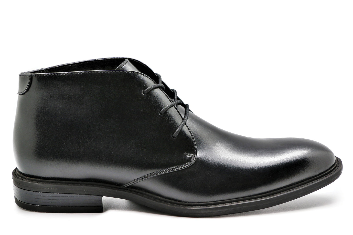 Massa Mens Hugo Desert Boot Shoes Leather Chukka Dress Formal - Black-3