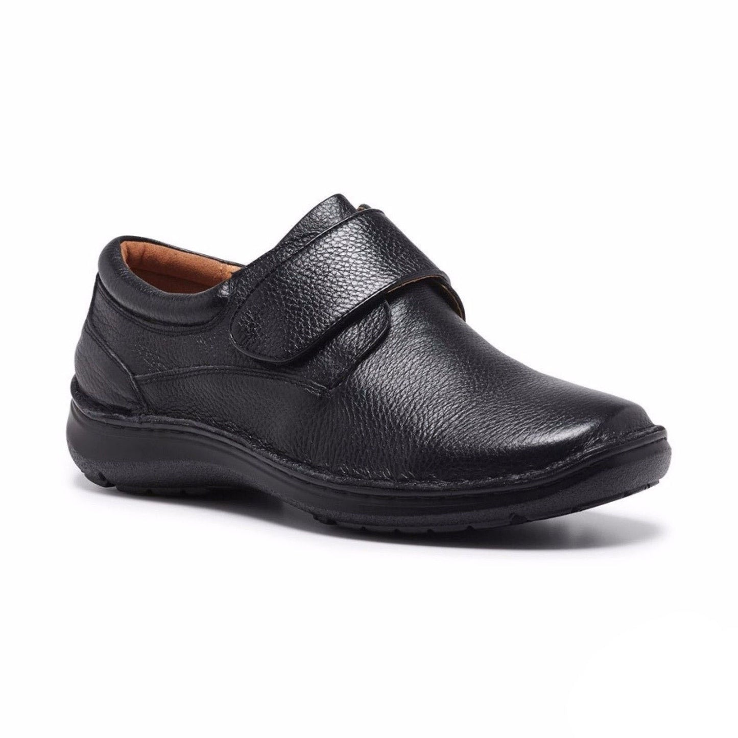 HUSH PUPPIES BLOKE Leather Shoes Slip On Extra Wide Work All Day Comfort-5