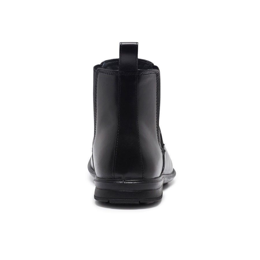 Mens HUSH PUPPIES CHELSEA Leather Boots Shoes Slip On Work Comfort - EW-4