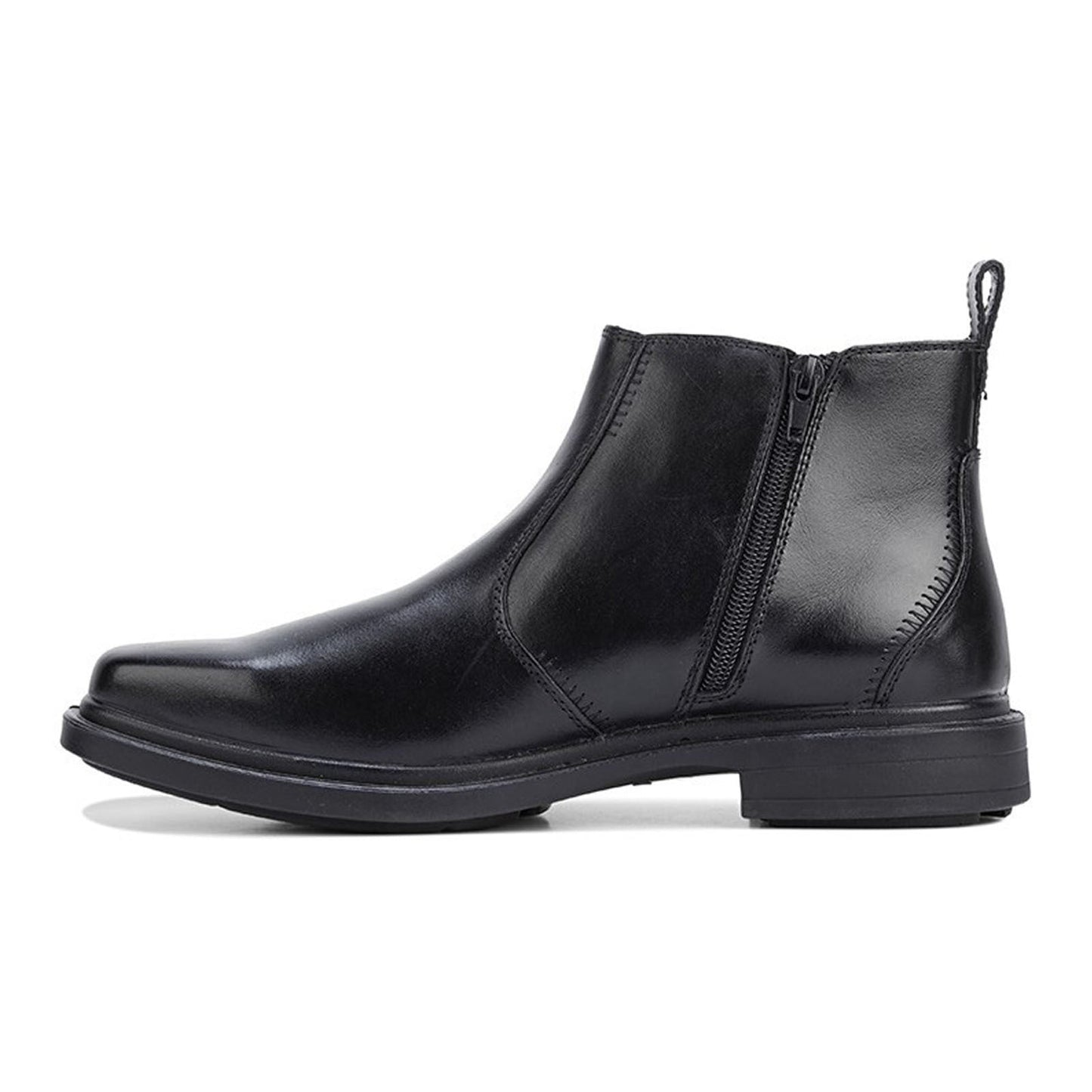 HUSH PUPPIES DEACON Mens Leather Boots Shoes Slip On Extra Wide Work Comfort-4